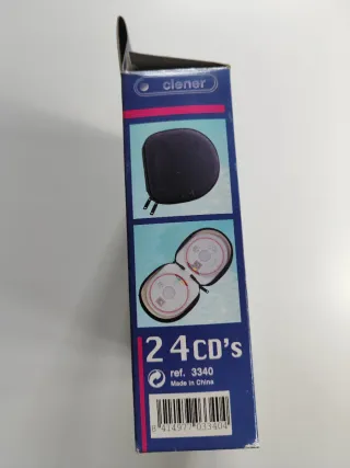 Cartera 24 CDs loneta Clener