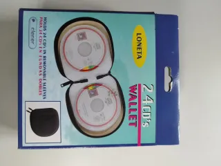 Cartera 24 CDs loneta Clener