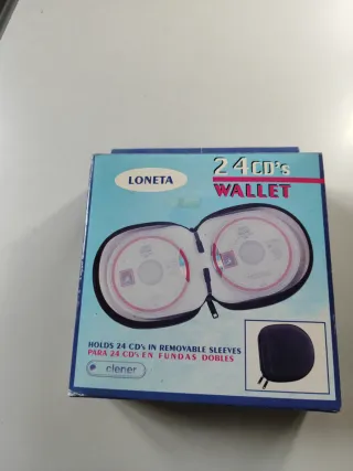Cartera 24 CDs loneta Clener