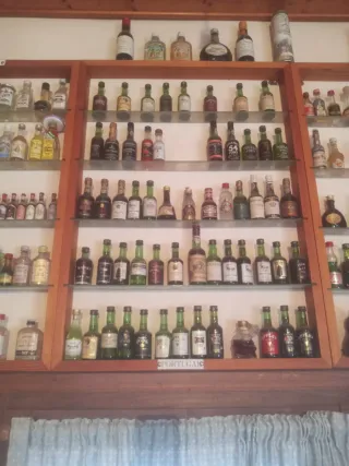 Colección Botellas Miniatura  estanterias 1300 und