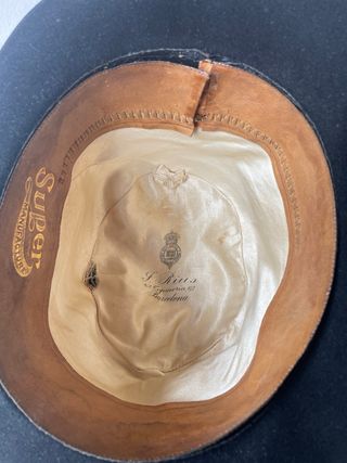 Bombín hombre años 30 negro