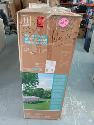 Piscina Rectangular Intex + Escalera y depuradora