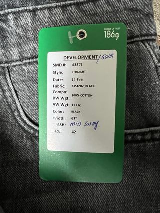 Pantalón tejano gris oscuro Easy Jeans Talla 42