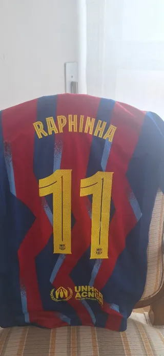 Camiseta Oficial F.C. Barcelona 11 Raphinha Talla