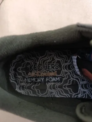 Zapatillas Skechers Verde y Dorado