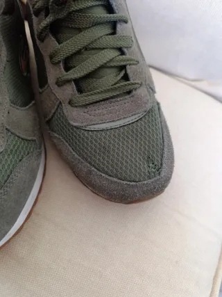 Zapatillas Skechers Verde y Dorado