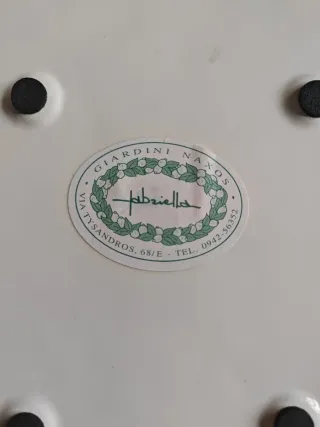 Ceramica dipinta artigianale cesto uva