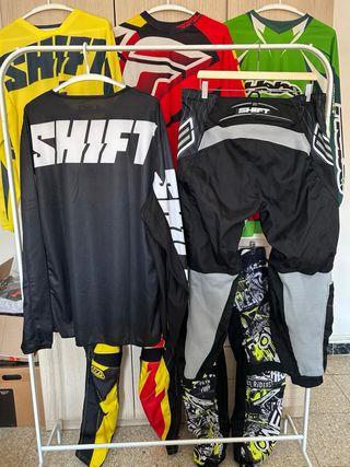 Traje Motocross Shift Negro