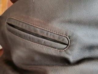 Chaqueta de cuero RAMON VILLAMOR marrón