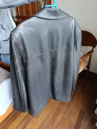 Chaqueta de cuero RAMON VILLAMOR marrón