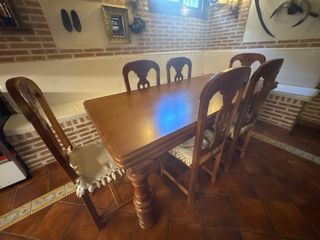 Mueble de salón rústico madera y cristal