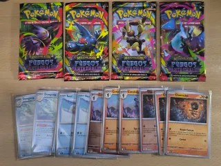 Cartas Pokémon Fuegos Fantasmales en español.
