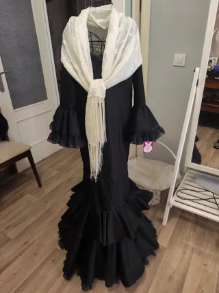 Vestido flamenca Etiquetado Pepa Montero Talla 42