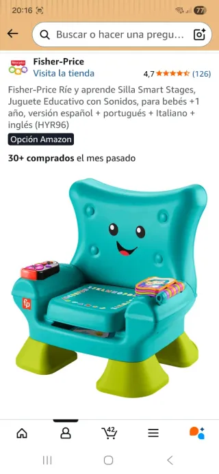 Silla Fisher-Price Smart Stages