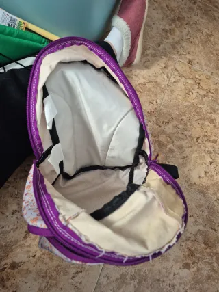 Mochila infantil floral