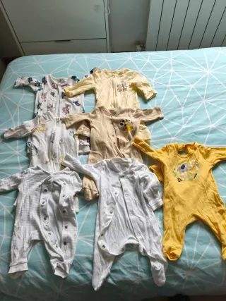 Lote 7 pijamas bebé 1 mes