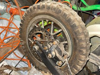 Mini Moto Motocross Negra y Plateada