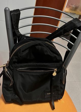 Bolso Mochila Parfois Negro Mujer