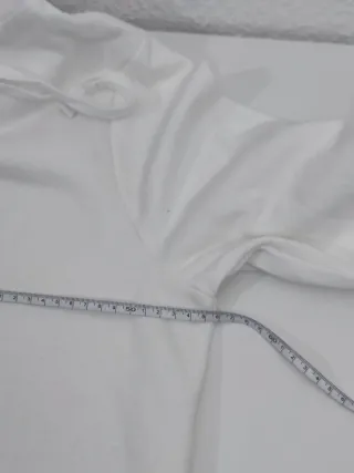 Sudadera blanca túnica mujer