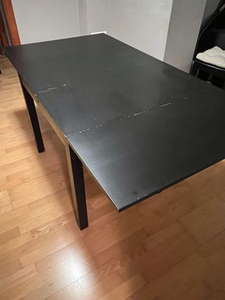 Mesa comedor negra + 4 sillas ikea