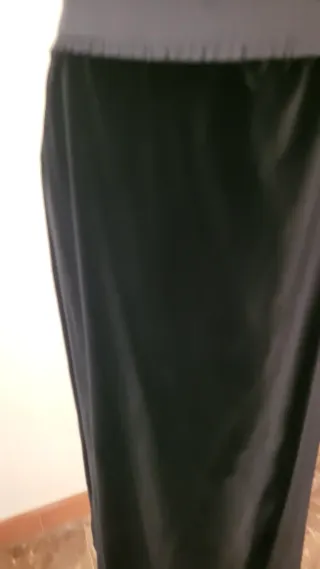 Gonna tubino in velluto nero