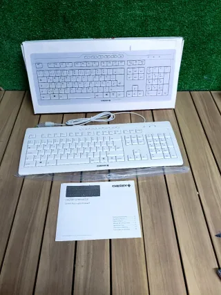 Teclado Cherry Stream 3.0 USB Blanco