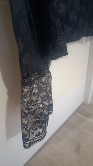 Traje Baturra Negro y Rojo, falda, camisa y enagua