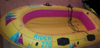 Canotto gonfiabile giallo Rider