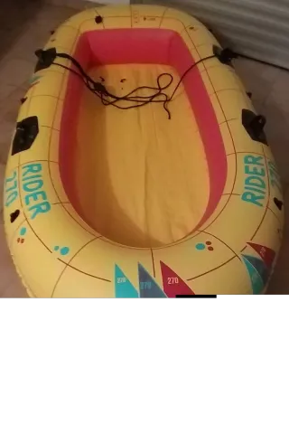 Canotto gonfiabile giallo Rider