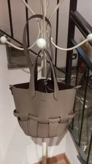 Espectacular Bolso Jo & Mr. Joe Beige y Marrón