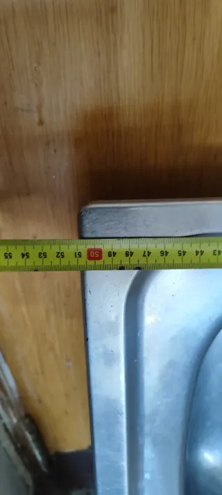 Fregadero doble de cocina medidas en la fotos