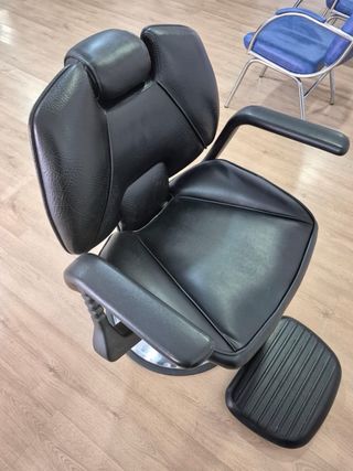 Sillón Barbero Profesional Negro