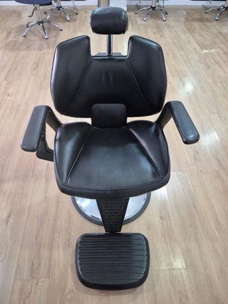 Sillón Barbero Profesional Negro