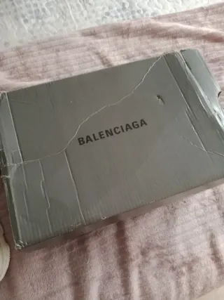 Zapatos Balenciaga Talla 38 Gris Blanco