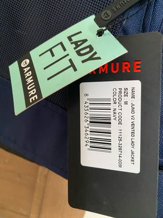 Chaqueta de moto mujer ARMURE azul Nueva Conjunto