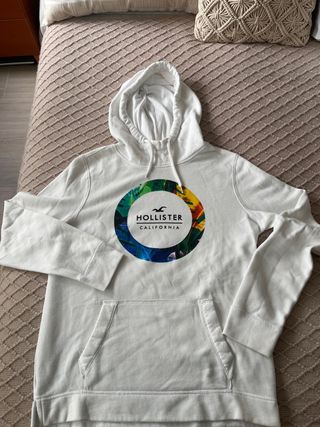 Sudadera Hollister Blanca