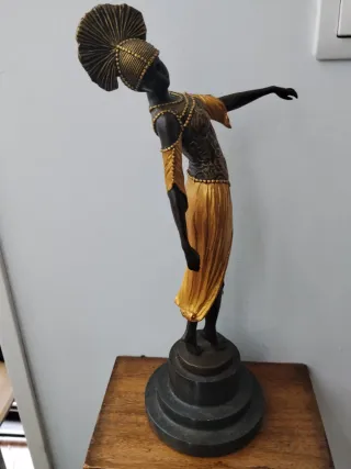 Escultura bailarina bronce Art Deco