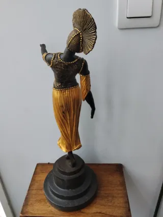 Escultura bailarina bronce Art Deco