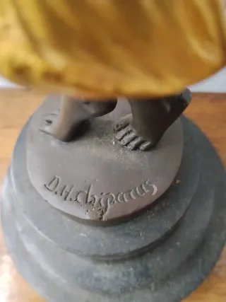 Escultura bailarina bronce Art Deco