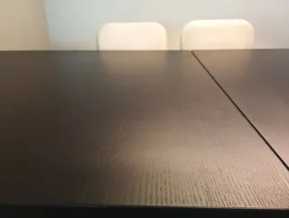 Mesa de comedor madera color wengué