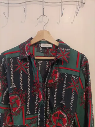 Vestido midi estampado talla M/38