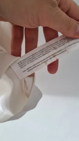 Lote 2 Camisetas Algodón Blancas Básicas