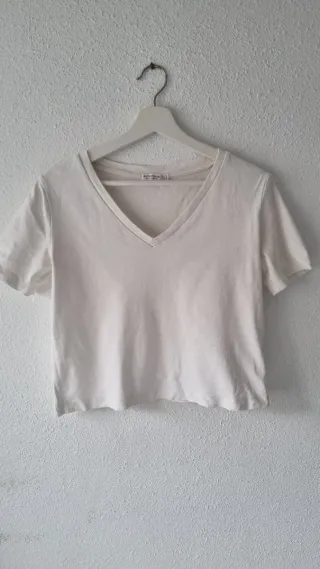 Lote 2 Camisetas Algodón Blancas Básicas