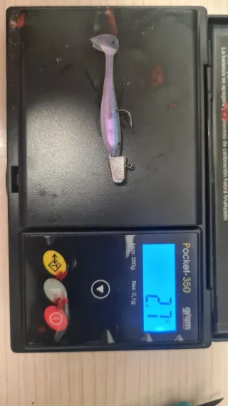 Pack 5 vinilos pesca 48mm 2,7gr