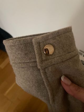 Chaqueta Zara paño beige