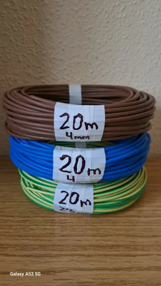3 Rollos Cable 20m 2.5mm