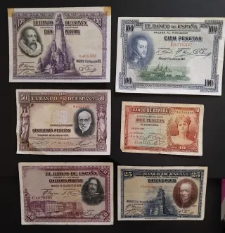 Lotes Billetes Españoles Banco de España