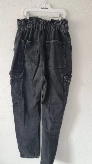 Pantalones Cargo Zara Talla S Negros