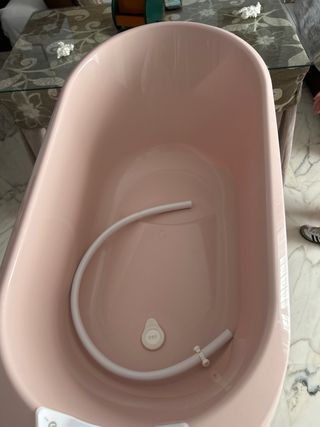 Bañera Bebe Jou Rosa con Soporte