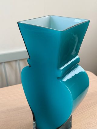 Jarrón Kare Design Silhouette Swing 40 cm Turquesa